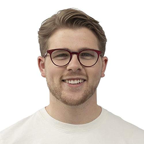 eyebobs Low Hanging Fruit Unisex Premium Reading Glasses for Men & Women | Round Frame Readers | Perfect for Reading Books, Using Phones & Computer Work