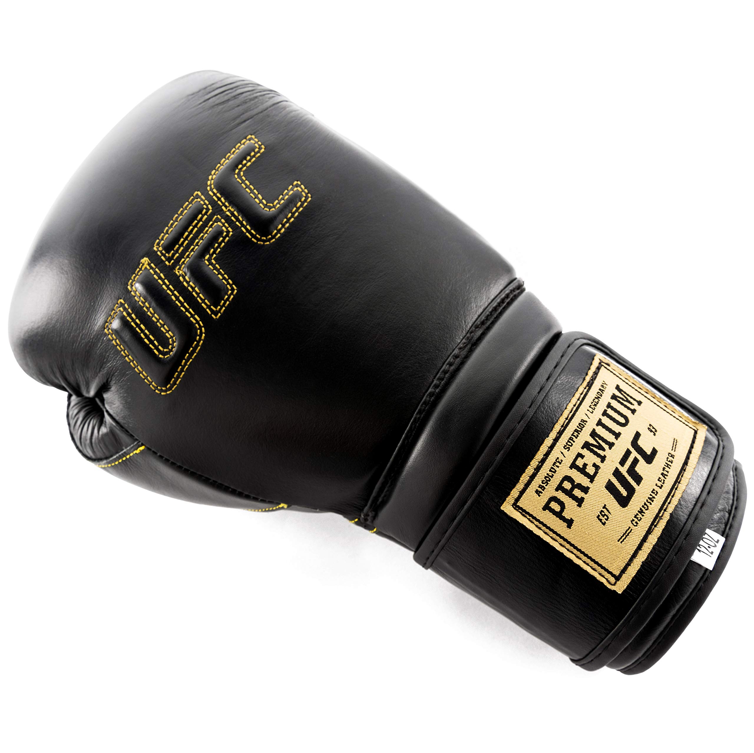 UFC Pro Champ Hook & Loop Training Gloves - Premium MMA Stand Up Sparring Gloves for Boxing, Kickboxing & Muay Thai Practice