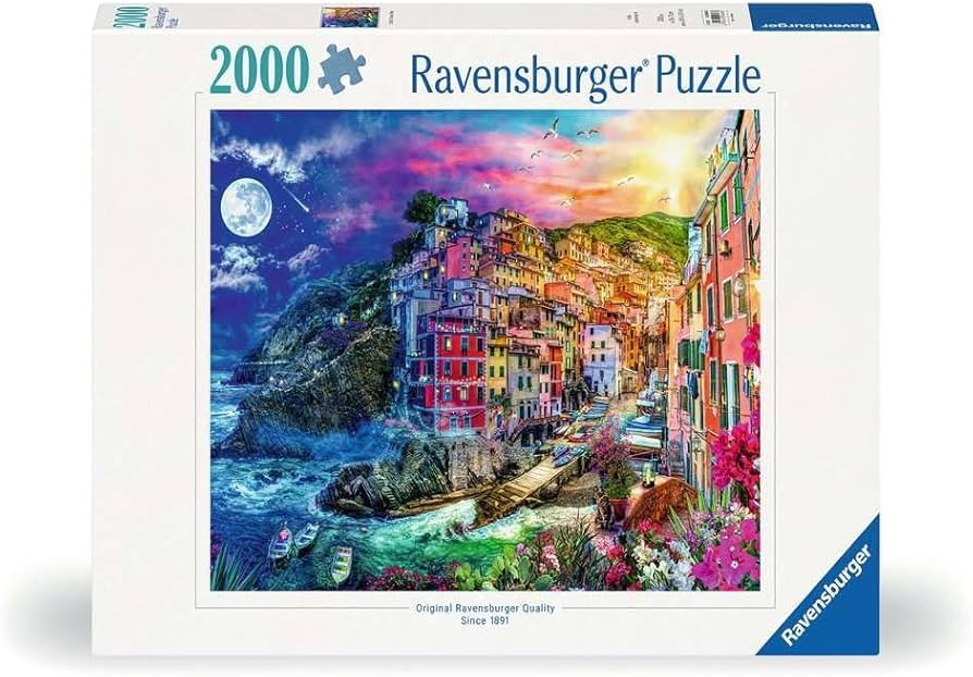 Vibrant Cinque Terre 2000-Piece Jigsaw Puzzle - Perfect for Family Game Nights & Home Decor