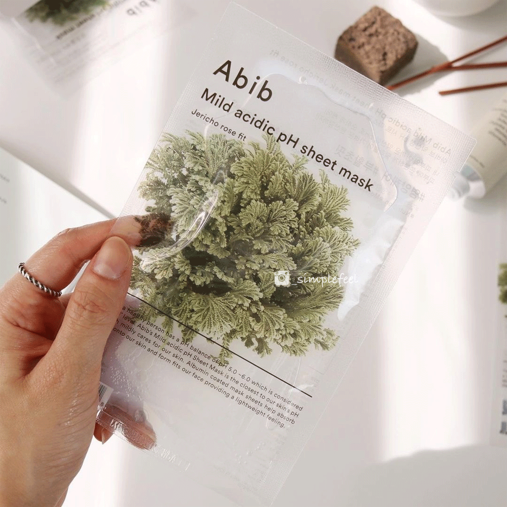Abib Mild Acidic pH Sheet Mask 10 Pack - Jericho Rose Fit for Hydration & Soothing - Perfect for Dry & Sensitive Skin Care Routine