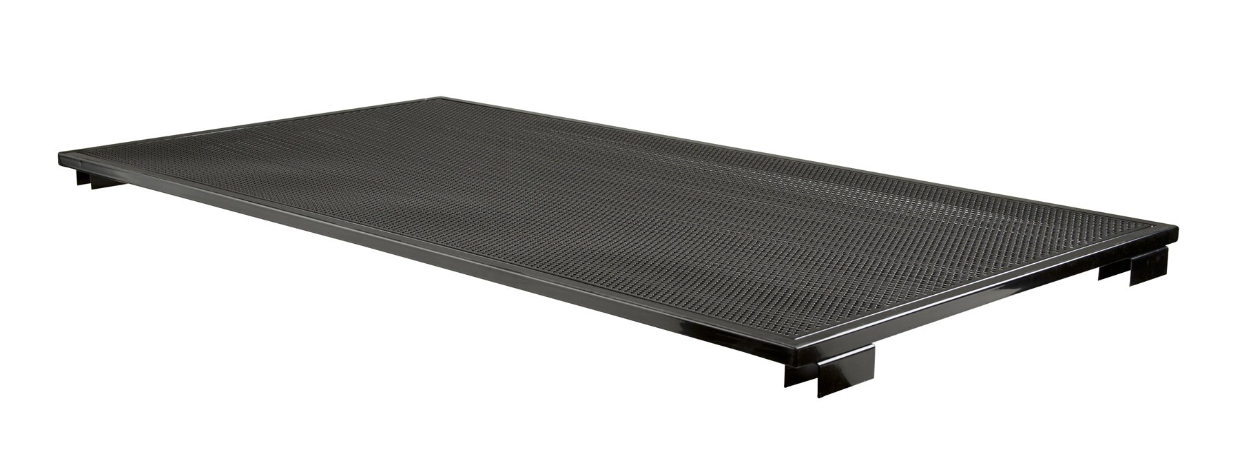 Econoco AT66/B Top Shelf - Heavy Duty Black Storage Shelf for Garage, Kitchen, or Office Organization - Sturdy Metal Shelving Unit with Adjustable Height