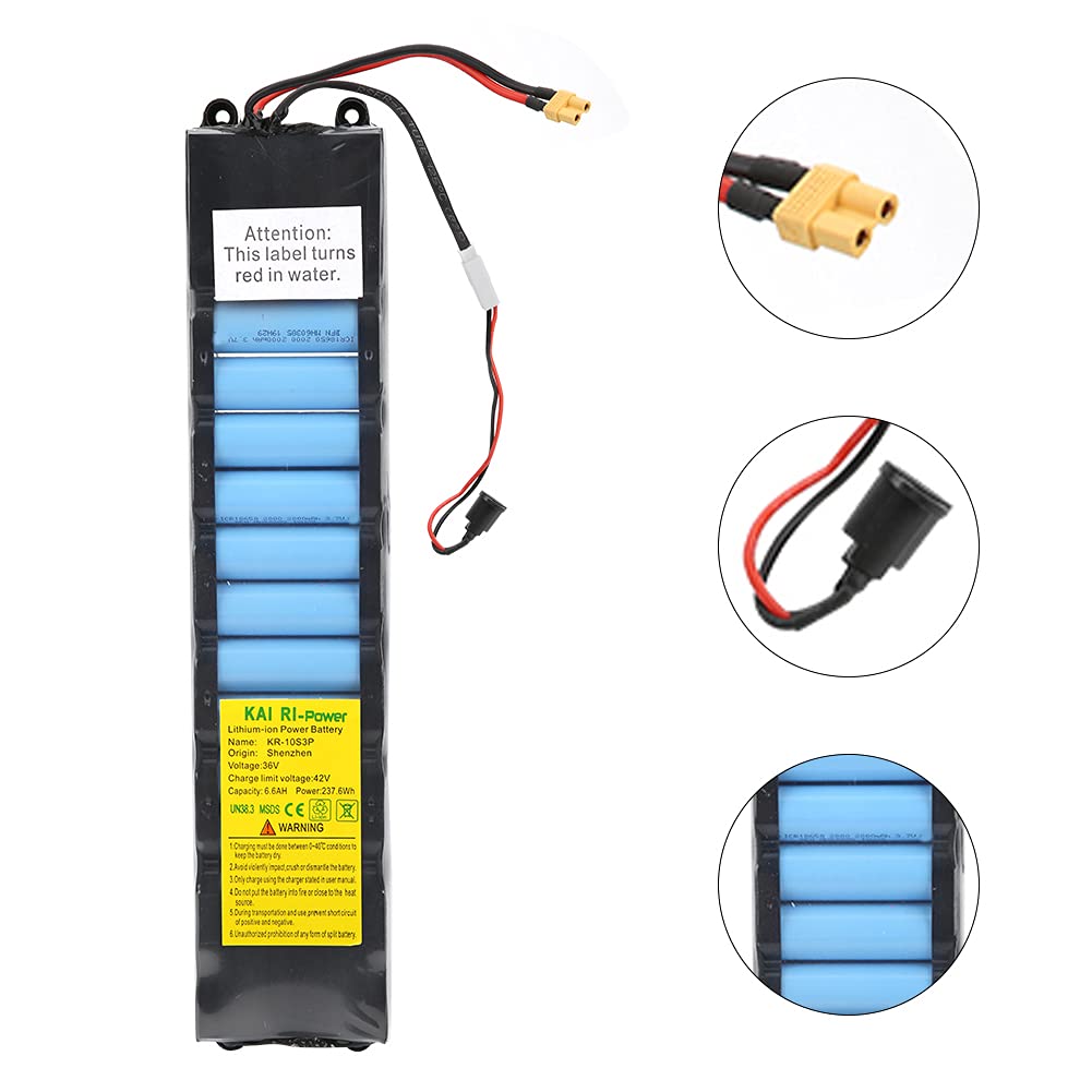VGEBY 36V 6600mAh Rechargeable Battery for Xiaomi M365 Electric Scooter - High Capacity Replacement Battery Pack for M365/Swagger 5 - Perfect for Commuting, Campus Travel & Urban Mobility