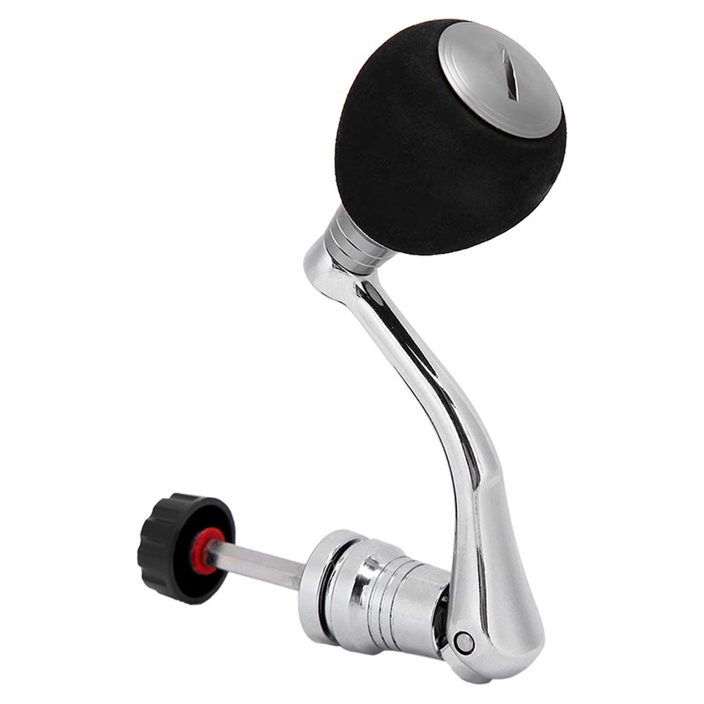 Metal Spinning Fishing Reel Handle Grip - Durable Reel Replacement Power Handle with Rotary Knob for Enhanced Fishing Control, Ideal for Saltwater and Freshwater Angling