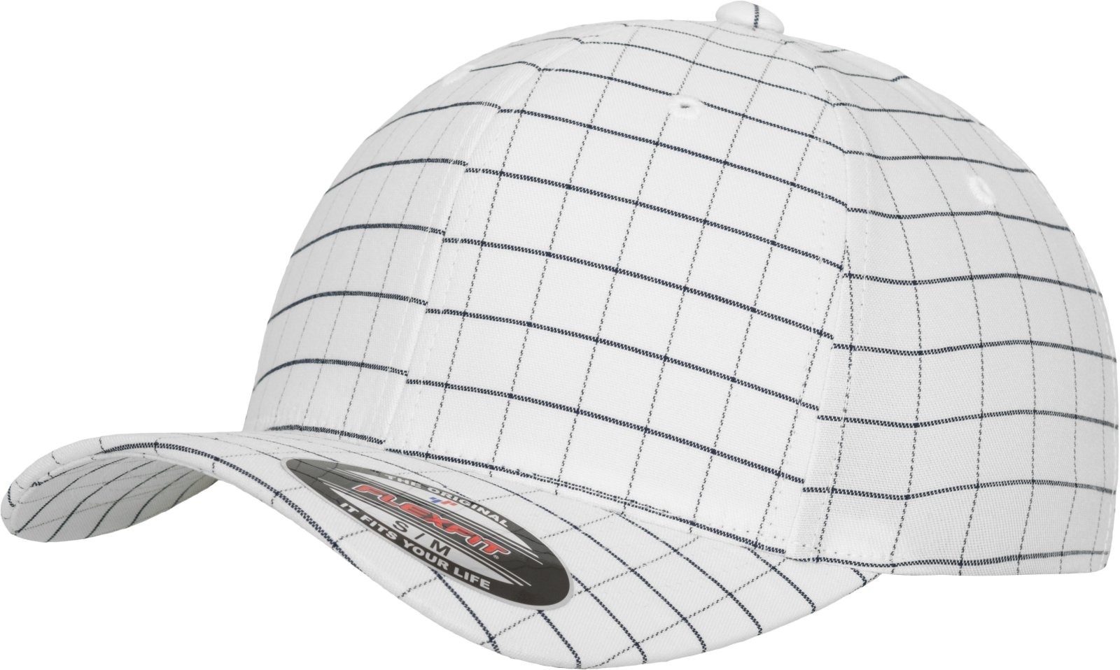 Flexfit Square Check Cap for Adults - Adjustable Multi-Color Baseball Hat for Men & Women - Perfect for Outdoor Sports, Casual Wear & Sun Protection