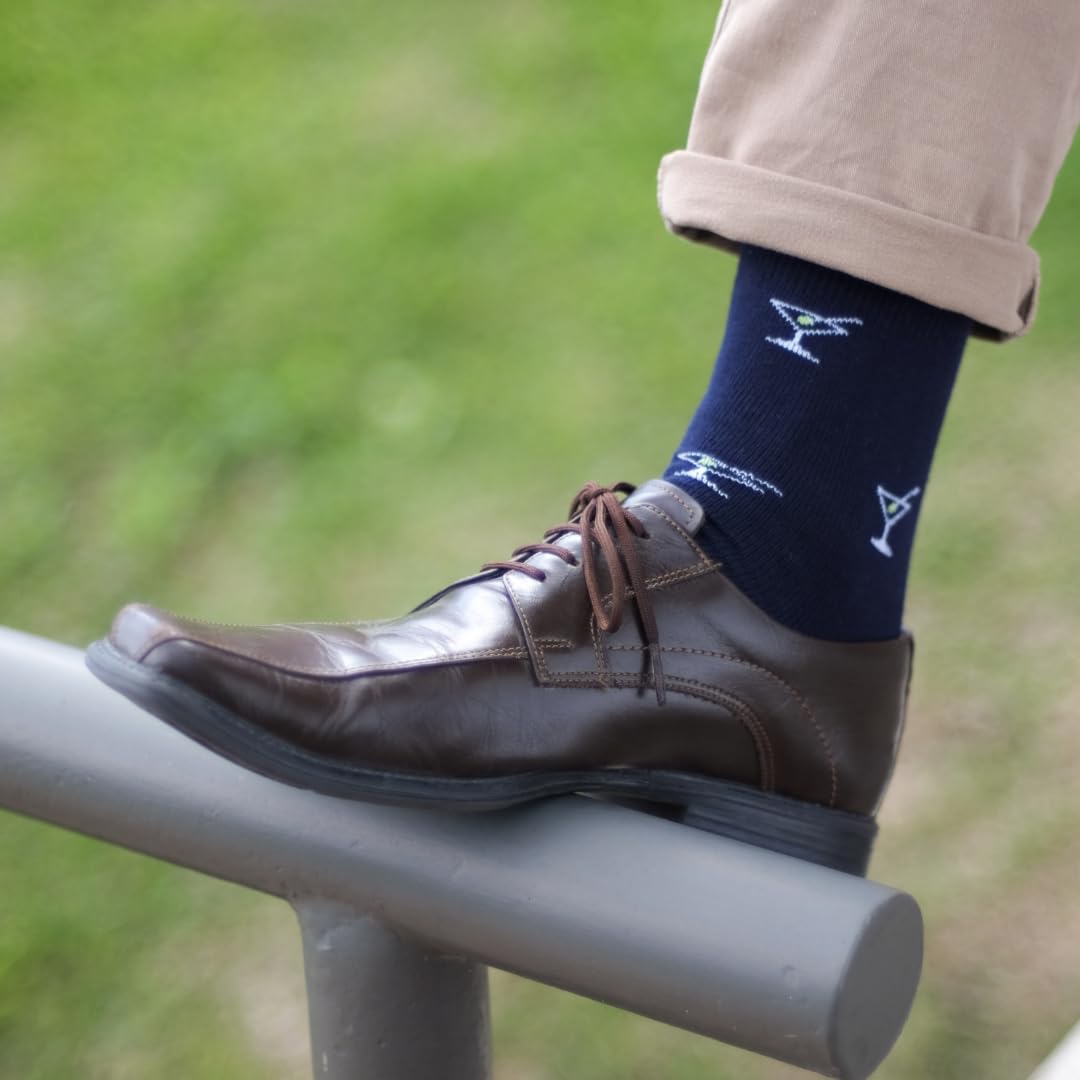Premium Pierre Henry Men's Over the Calf Dress Socks (3-Pack) | Soft Cotton Blend, Fashionable & Comfortable | Sizes 7-11 & 12-16 | Perfect for Business, Formal Events & Office Wear