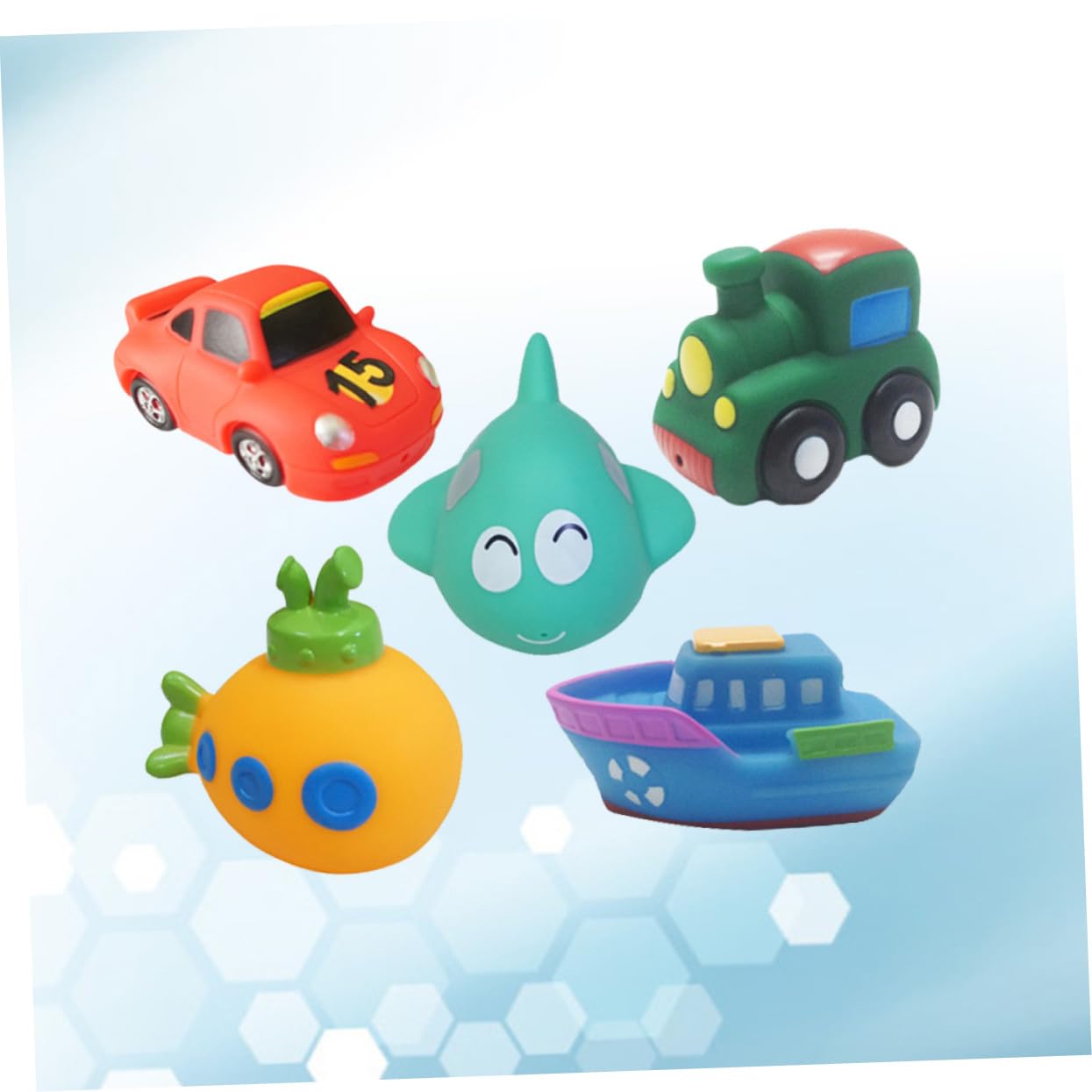 UPKOCH 15 Pcs Bathtime Toys for Kids - Fun Bath Tub Toys Set for Toddlers & Children - Waterproof Floating Bath Toys for Boys & Girls - Perfect for Bathtime Play & Sensory Development