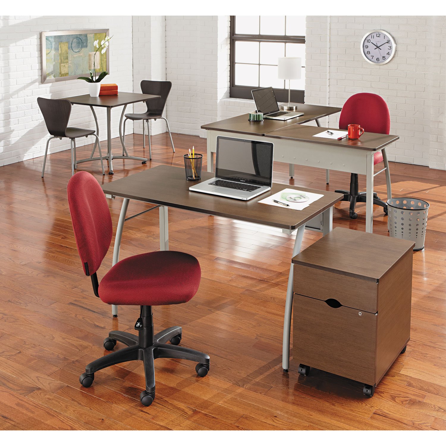 Trento Line L-Shaped Desk for Home Office - Modern Computer Desk with Storage Shelf, Space-Saving Corner Desk for Small Spaces - Perfect for Gaming, Study & Remote Work