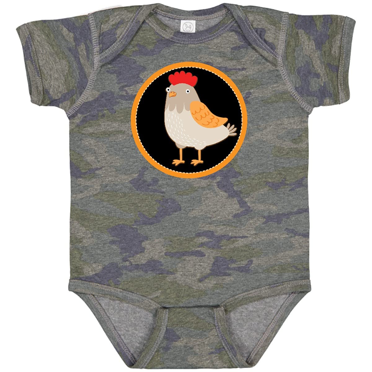 Inktastic Chicken Farmer Hen Baby Bodysuit - Cute Farm Animal Outfit for Newborns & Infants - Perfect for Farm-Themed Parties, Photo Shoots & Everyday Wear
