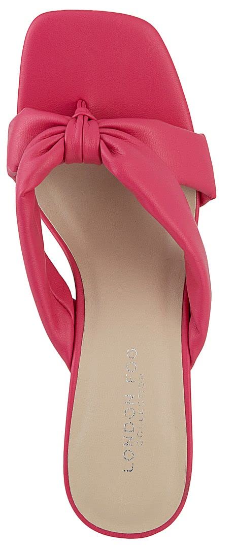 London Fog Women's Louelle Comfort Heel Sandals - Perfect for Casual Outings