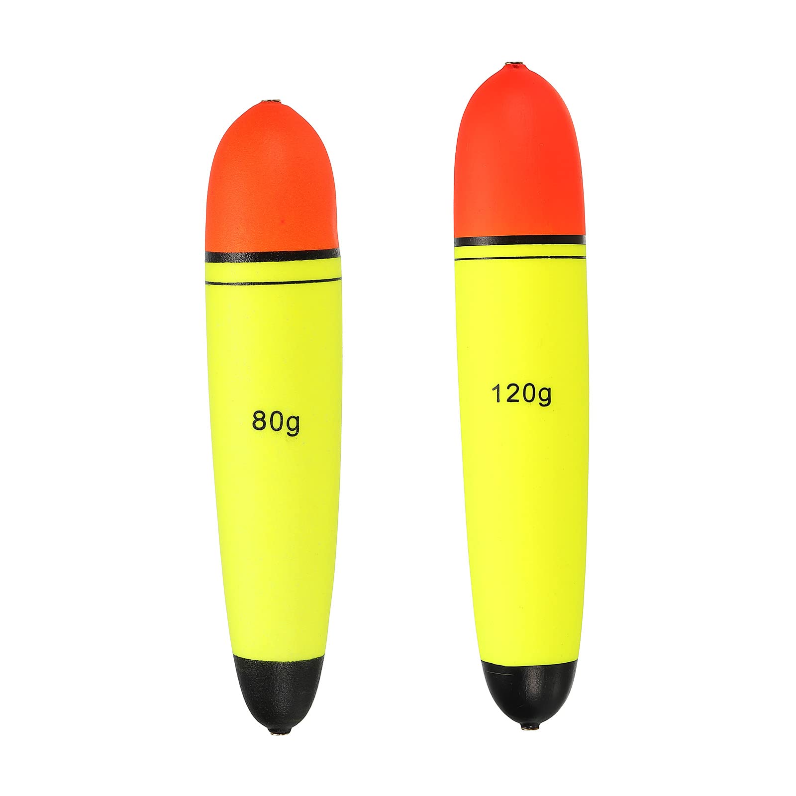 PATIKIL 2.8oz & 4.2oz Fishing Slip Bobbers - 2 Pack EVA Fishing Floats for Saltwater & Freshwater Fishing - High Visibility Yellow Float for Bass, Trout & Panfish - Perfect for Lake, River & Ocean Fishing