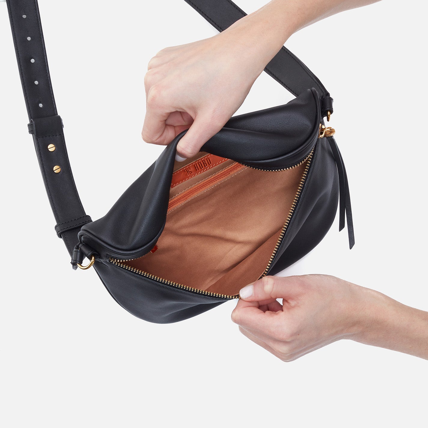 Juno Leather Belt Bag - Stylish & Durable Black Waist Pack for Men & Women | Perfect for Travel, Hiking, and Everyday Use