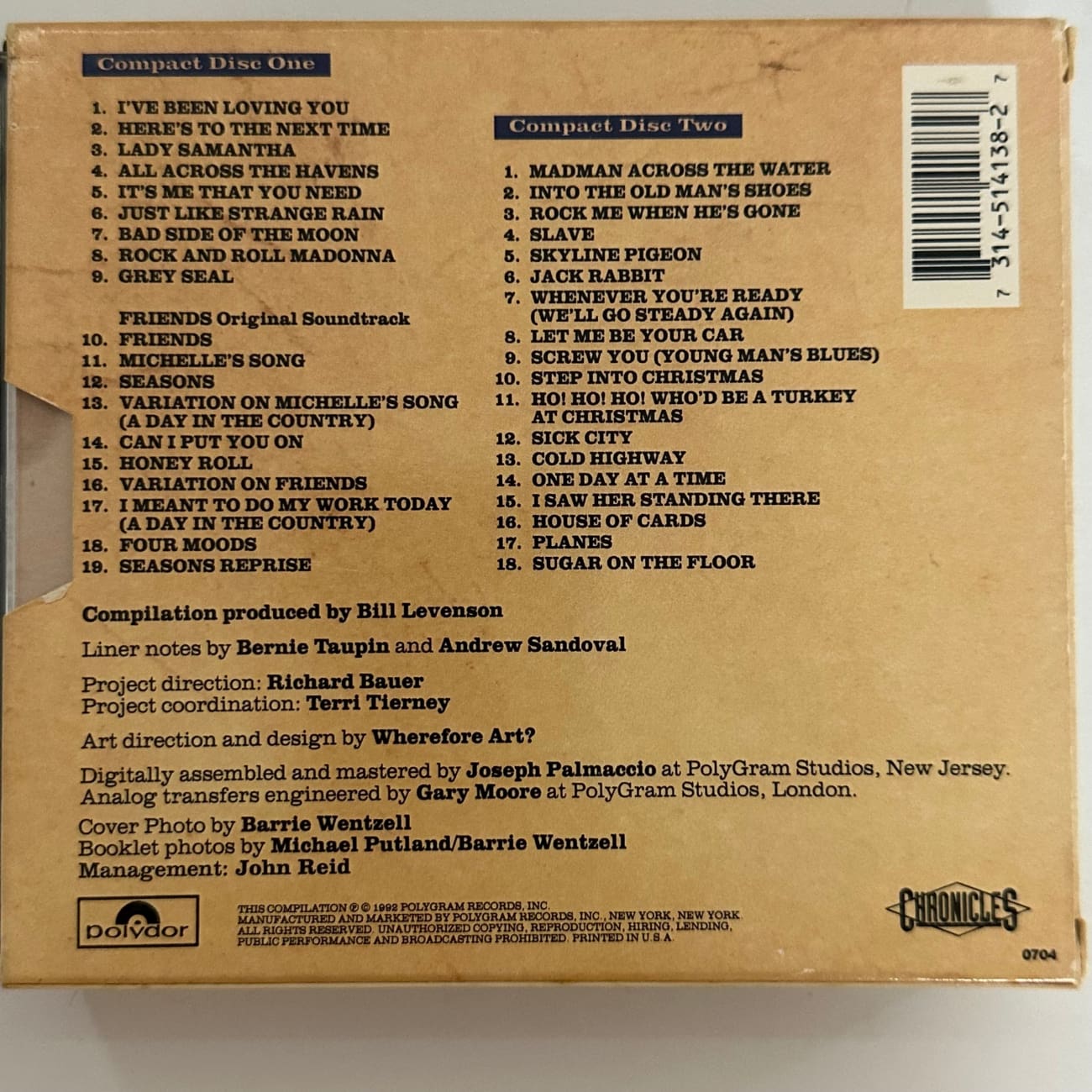 Elton John Rare Masters 1992 2 CD Box Set with Booklet - Limited Edition Collectible Music Album for Fans & Audiophiles - Perfect for Gifts, Home Listening, and Music Collections