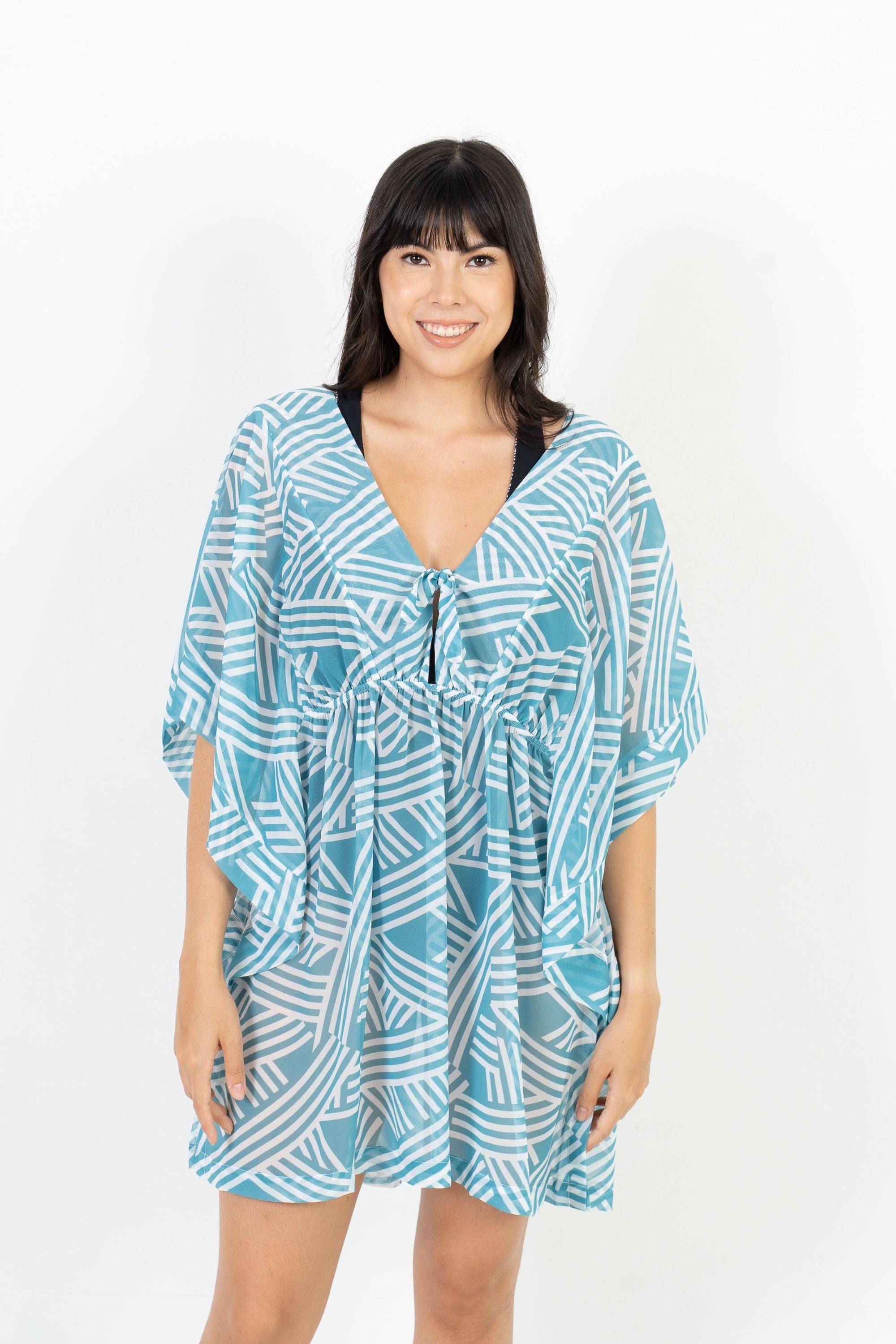Faro Low Back Kaftan Dress for Women - Flowy Boho Maxi Dress with Side Slits - Perfect for Beach, Vacation & Summer Outfits