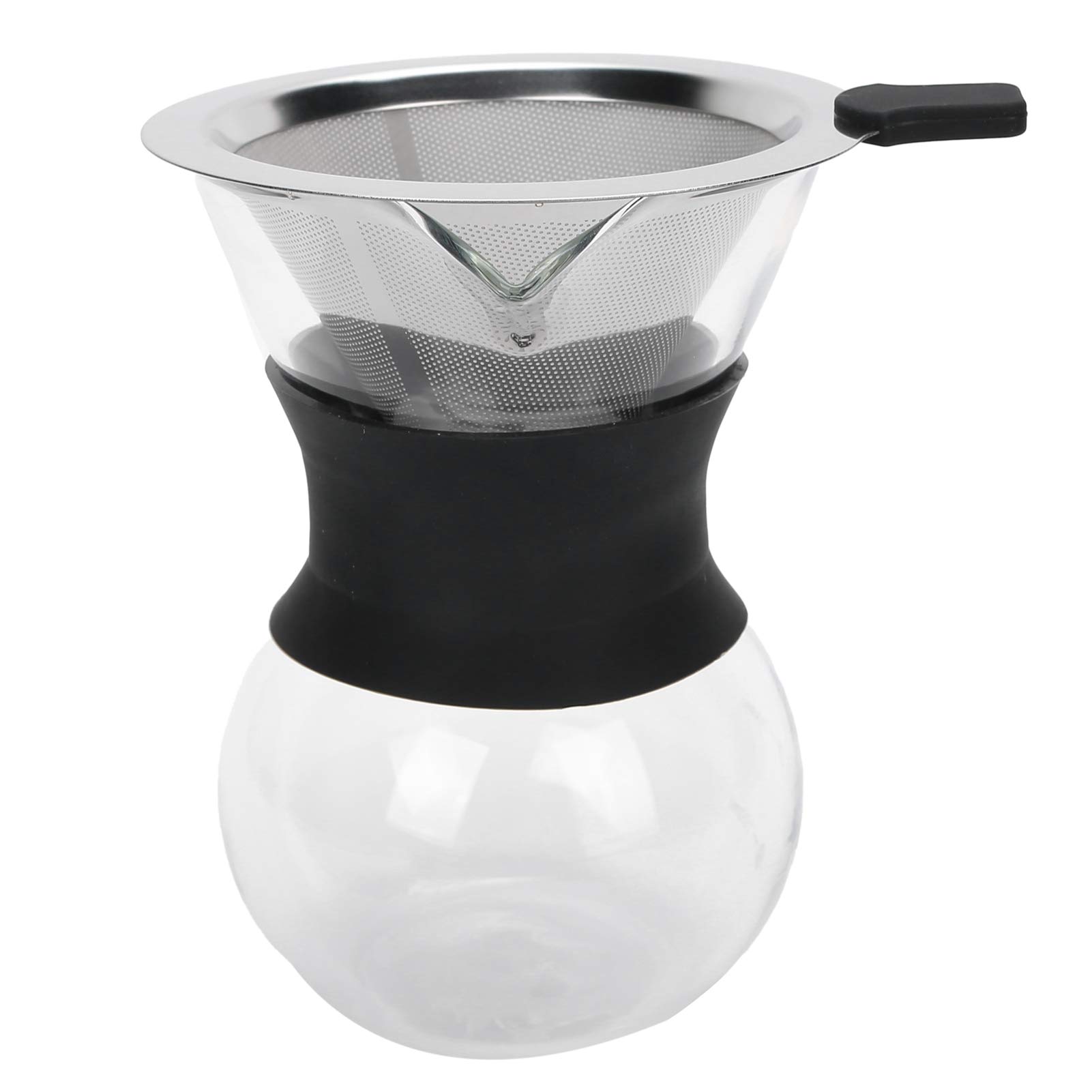 Premium Stainless Steel Pour Over Coffee Maker Set - 200ml Manual Drip Coffee Brewer with Reusable Filter for Home, Office & Camping - Perfect for Specialty Coffee Lovers & Baristas