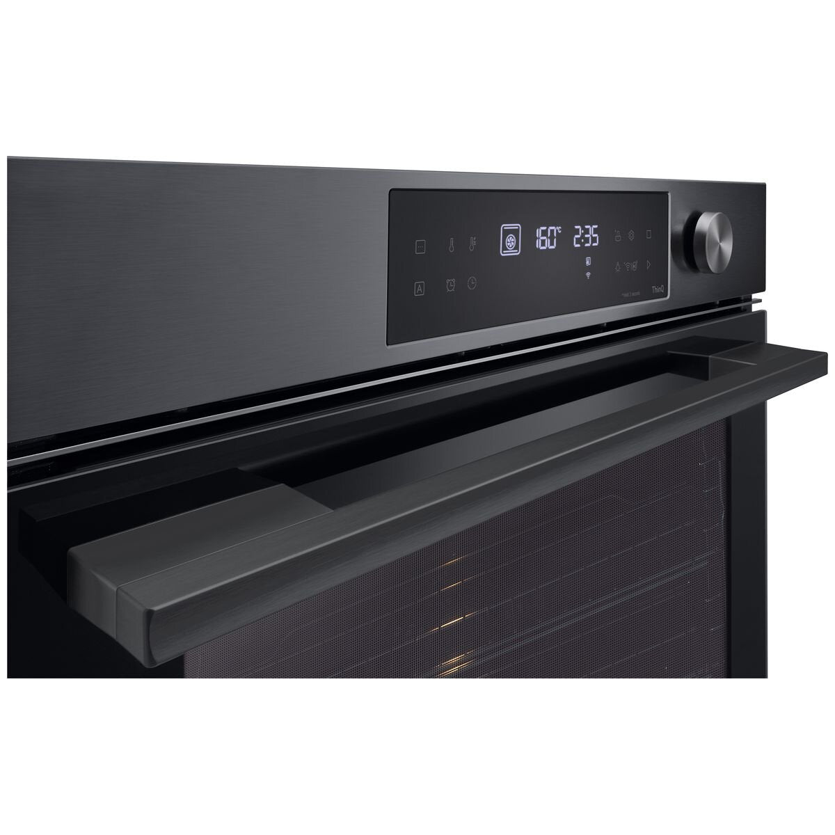 LG 60cm InstaView Series 7 Pyrolytic Self-Cleaning Oven - Black (BO607G1MB4) | Smart Built-In Electric Oven with Door-in-Door Design for Modern Kitchens & Home Baking