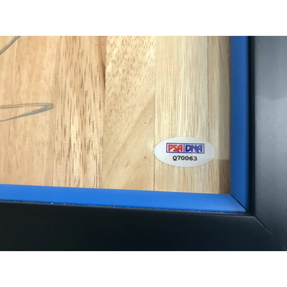 Kevin Durant Signed OKC Thunder Floor Framed 12x12