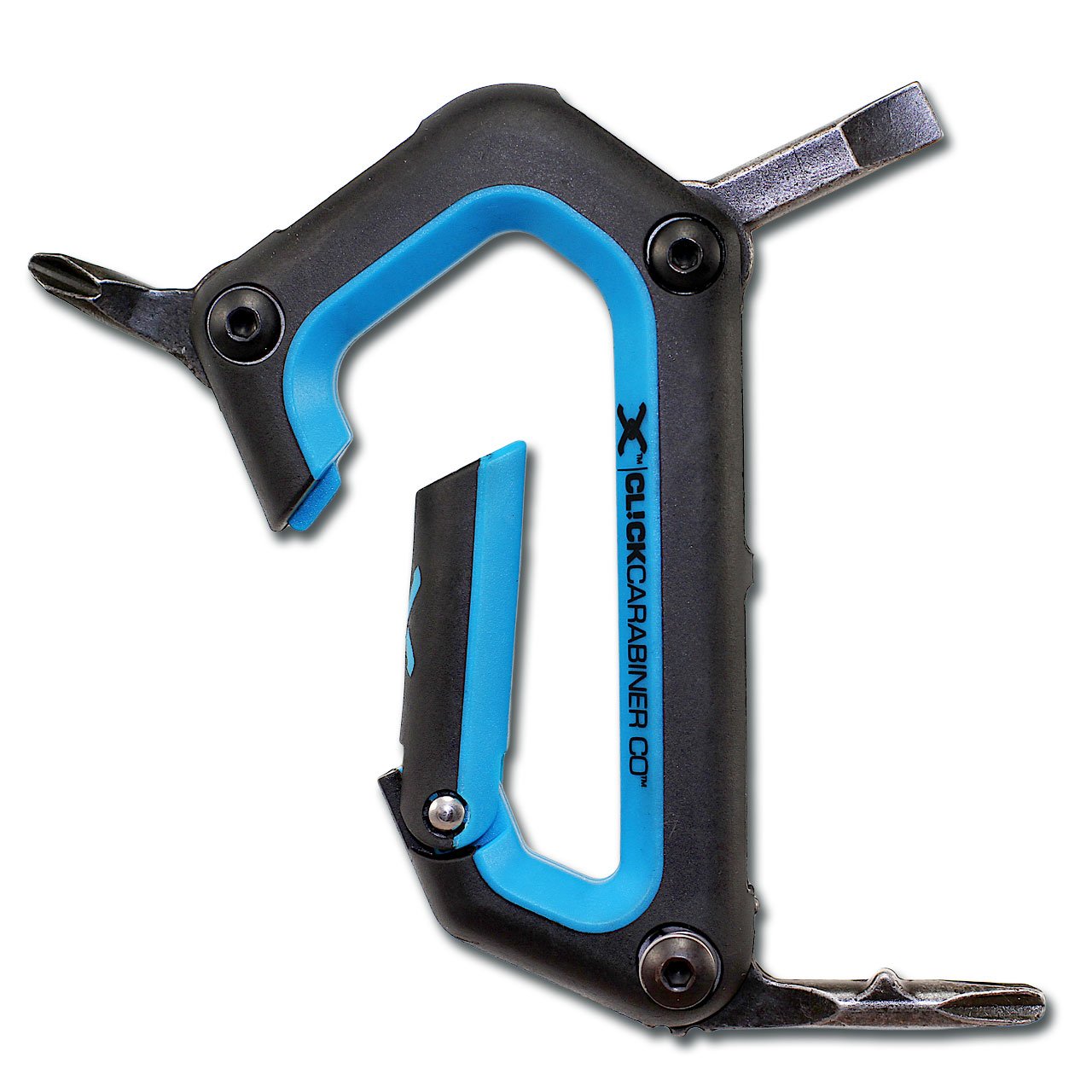 Alpine Ski Carabiner Tool - Neon Blue | Durable Climbing & Skiing Gear for Outdoor Adventures | Perfect for Ski Lifts, Backpacks & Gear Organization