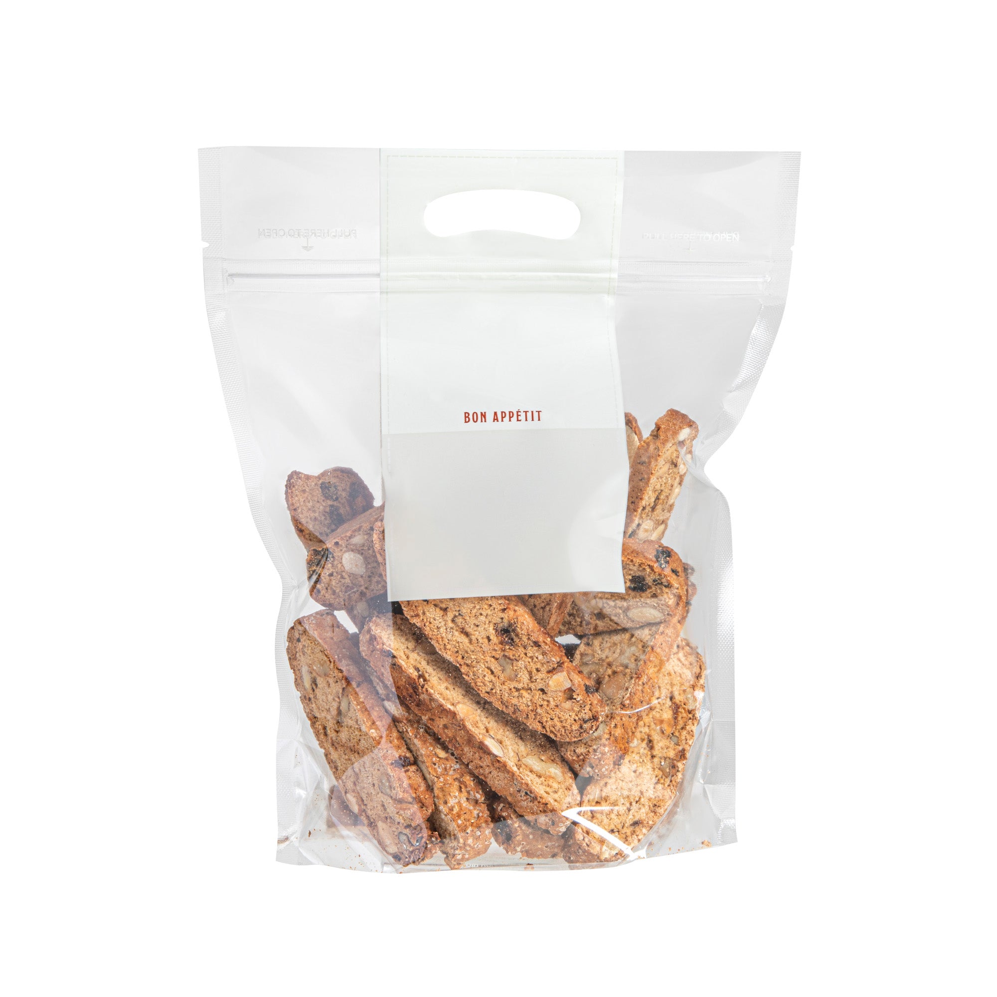 Clear Plastic Gusset Zipper Bags with Handles - 8.25