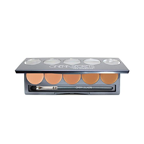 CINEMA SECRETS Pro Cosmetics Ultimate Foundation 5-In-1 Pro Palette - Professional Makeup Kit for Flawless Coverage, Contouring & Highlighting - Perfect for Bridal, Photo Shoots & Special Events
