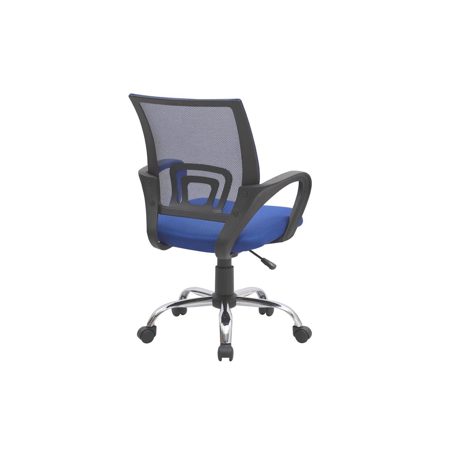 Ergonomic Home Office Desk Chair with Adjustable Lumbar Support - Comfortable Swivel Rolling Computer Chair for Small & Tall Desks, White Executive Chair for Office & Gaming - Perfect for Work from Home, Online Classes & Long Hours Sitting