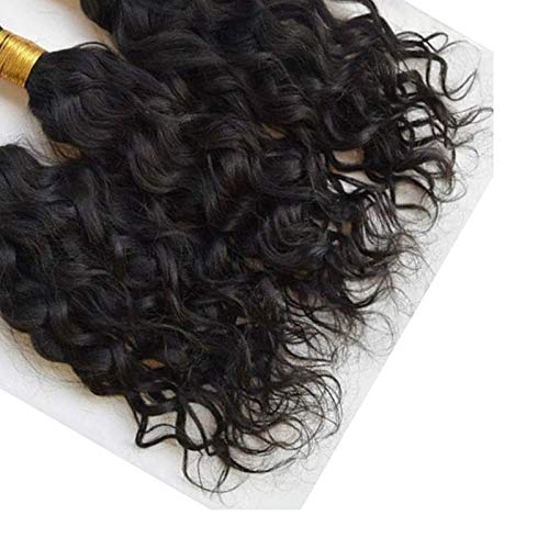 Natural 20-Inch Human Hair Loose Wavy Micro Loop Hair Extensions - 100g Bundle (100 Strands, 1g/Strand) with Micro Beads & Fish Line for Seamless Blending | Perfect for Volume Boost, Styling & Special Occasions