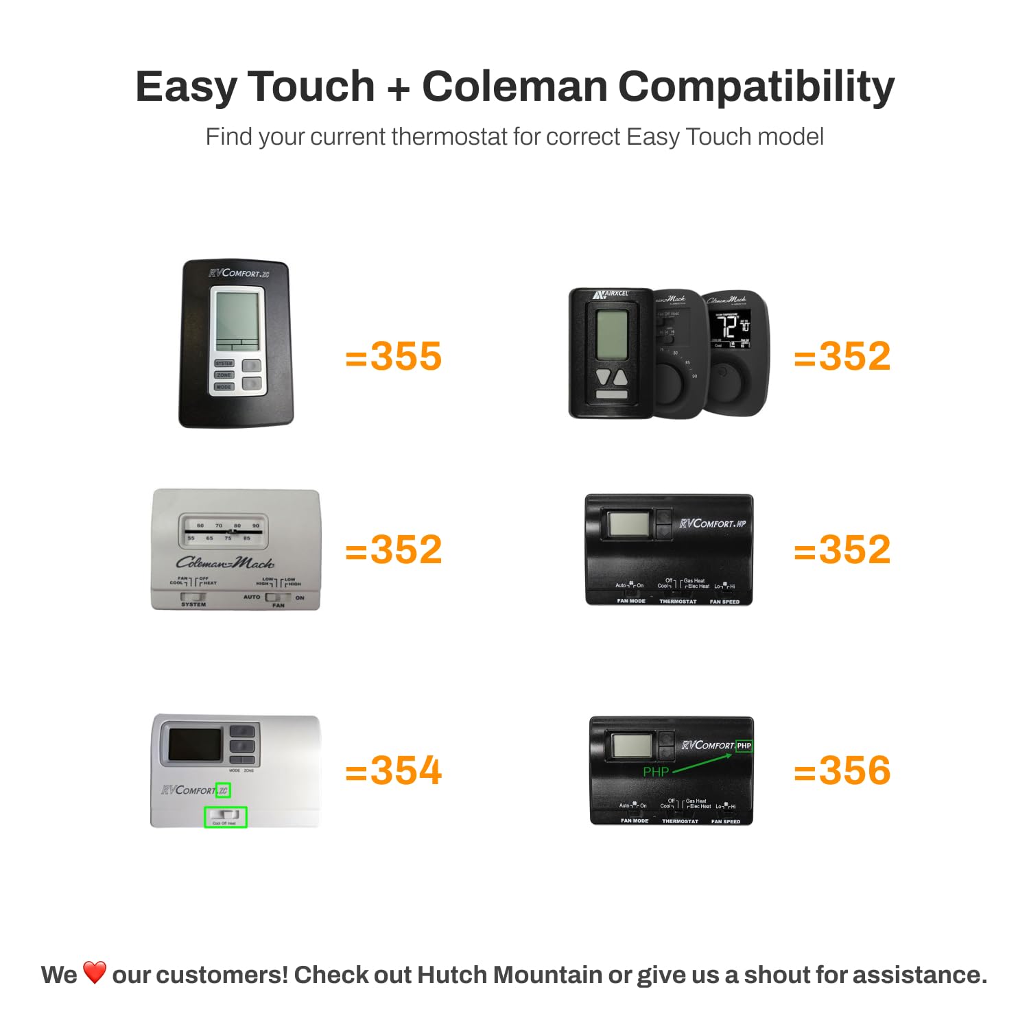 MICRO-AIR EasyTouch RV Touch Screen Thermostat with WiFi & Bluetooth - Smart Programmable Thermostat for RV Air Conditioner & Heating System - Compatible with Coleman HVAC (355C Black) - Perfect for Camping, Road Trips & RV Living