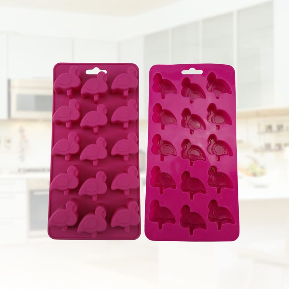 Premium Silicone Flamingo Cake Molds (2-Pack) - Non-Stick Baking Molds for DIY Cakes, Chocolates, Candies & Soap Making - Perfect for Birthday Parties, Baby Showers & Adult Celebrations