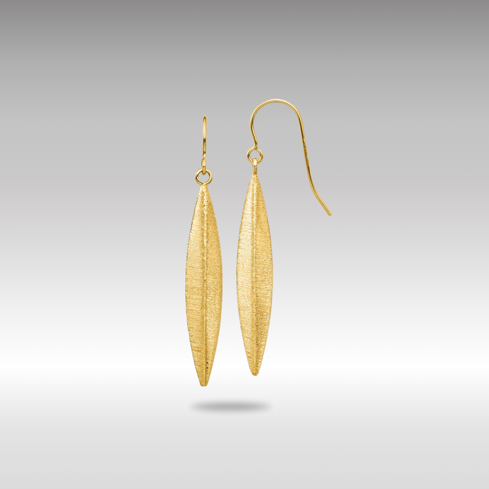 Elegant Gold Brushed Dangle Earrings TL1158 - Perfect for Parties, Weddings & Evening Events