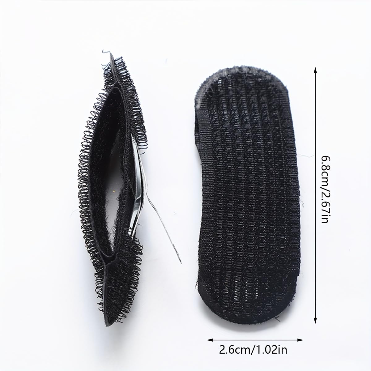 CHANDERKASH Black Sponge Bump Up Hair Clip - Volumizing Bun Clips for Women (2-Pack) | Hair Accessories for Updos, Ponytails & Everyday Hairstyles