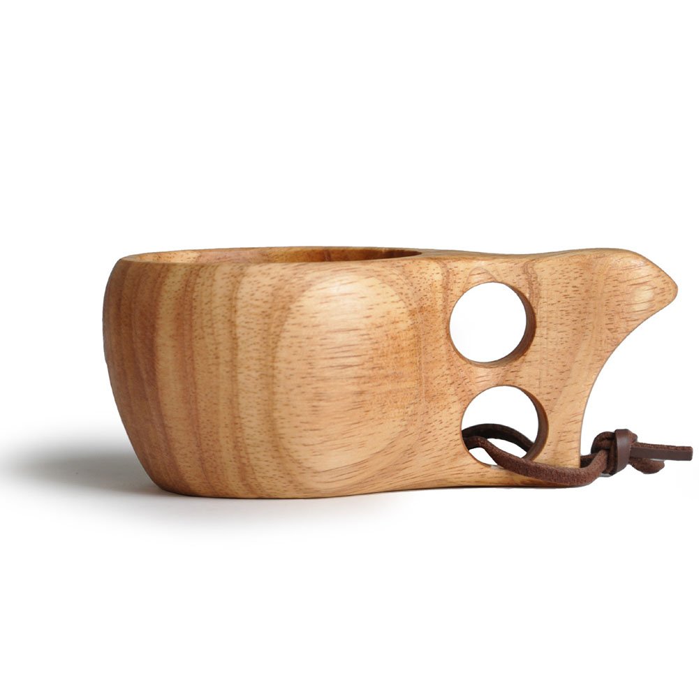 Handmade Rubberwood Bowl & Mug - 3 Inch Diameter, 3.1/8 Inch Tall - Perfect for Rice, Soup, Dips, Coffee, Tea & Home Decor - Ideal for Kitchen, Dining & Gift Giving