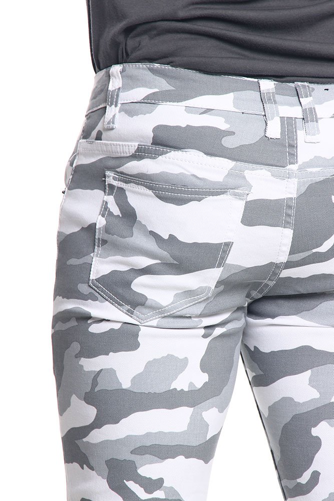Men's Camouflage Skinny Fit Jeans - Stretch Denim Pants for Casual Wear & Outdoor Adventures | Perfect for Hiking, Street Style & Everyday Fashion