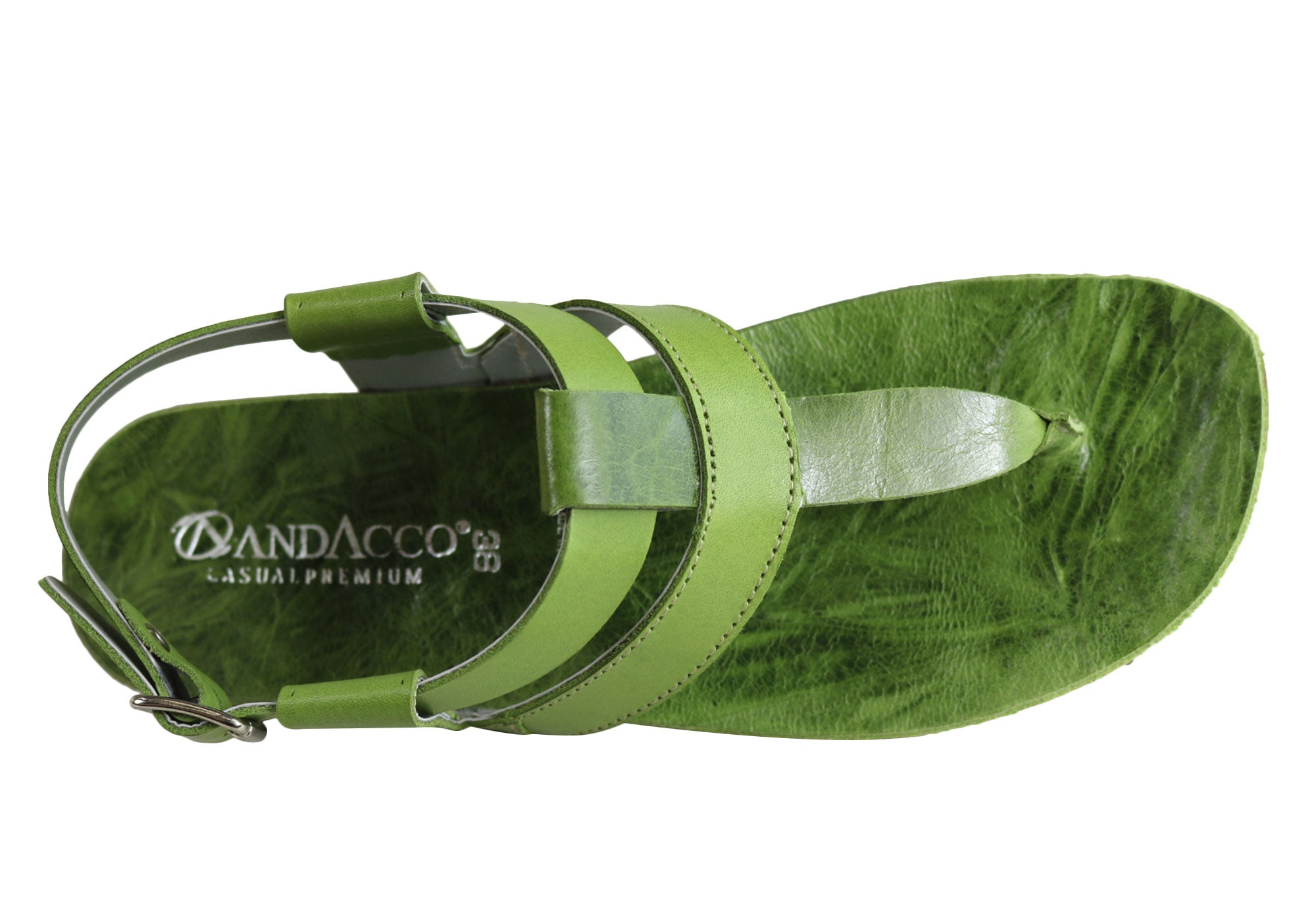 Andacco Yory Women's Comfortable Flat Leather Sandals - Brazilian Made Casual Shoes for Walking, Travel & Summer Outfits