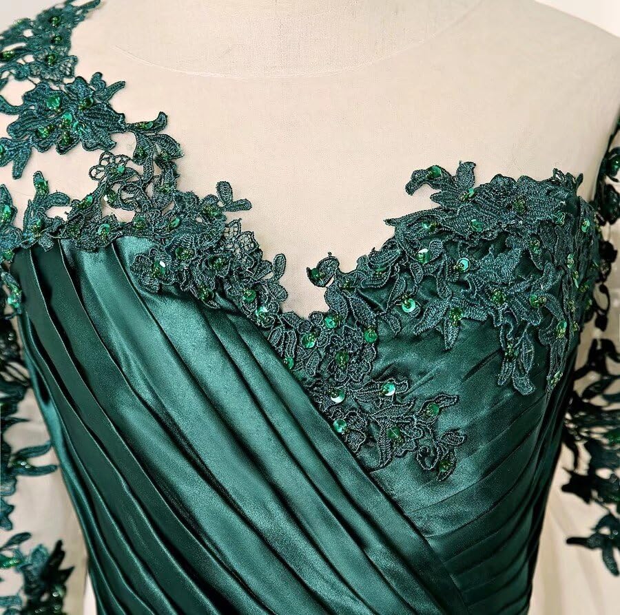 Elegant 2025 Mother of The Bride Dresses with Beaded Appliques - Long Sleeve Formal Evening Gown for Women - Perfect for Weddings, Galas & Special Occasions