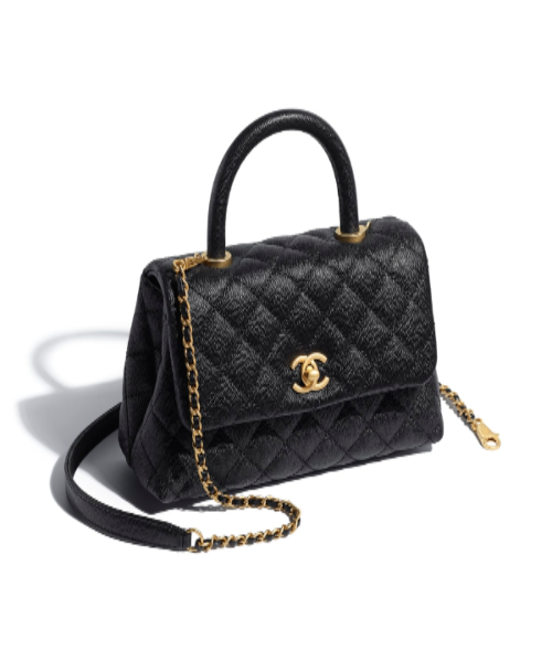 Chanel Small Flap Bag With Top Handle Black - Luxury Crossbody Shoulder Bag for Women, Perfect for Date Night & Evening Events