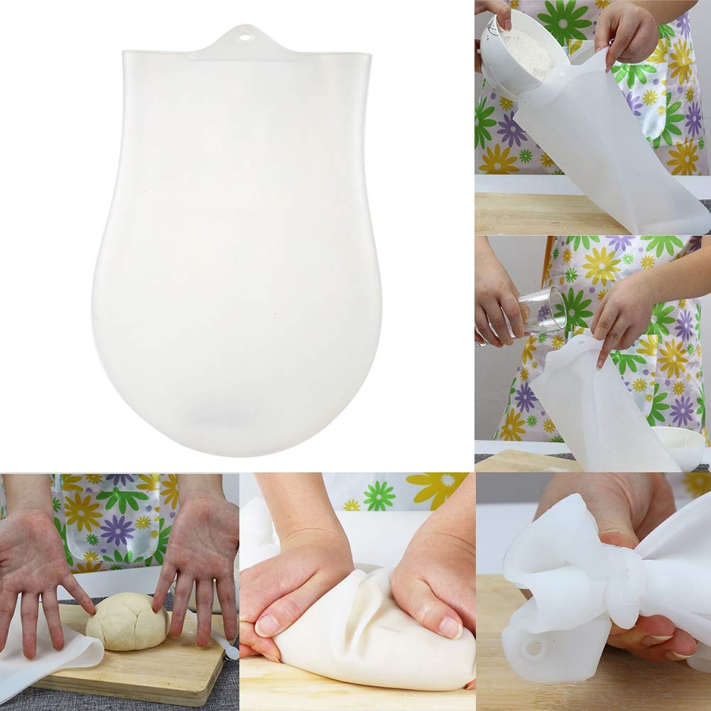 LAVEN Reusable Silicone Kneading Bag for Dough - Non-Stick Flour Mixing & Pastry Tool, Marinating & Food Storage Bag - Perfect for Baking, Cooking, and Meal Prep