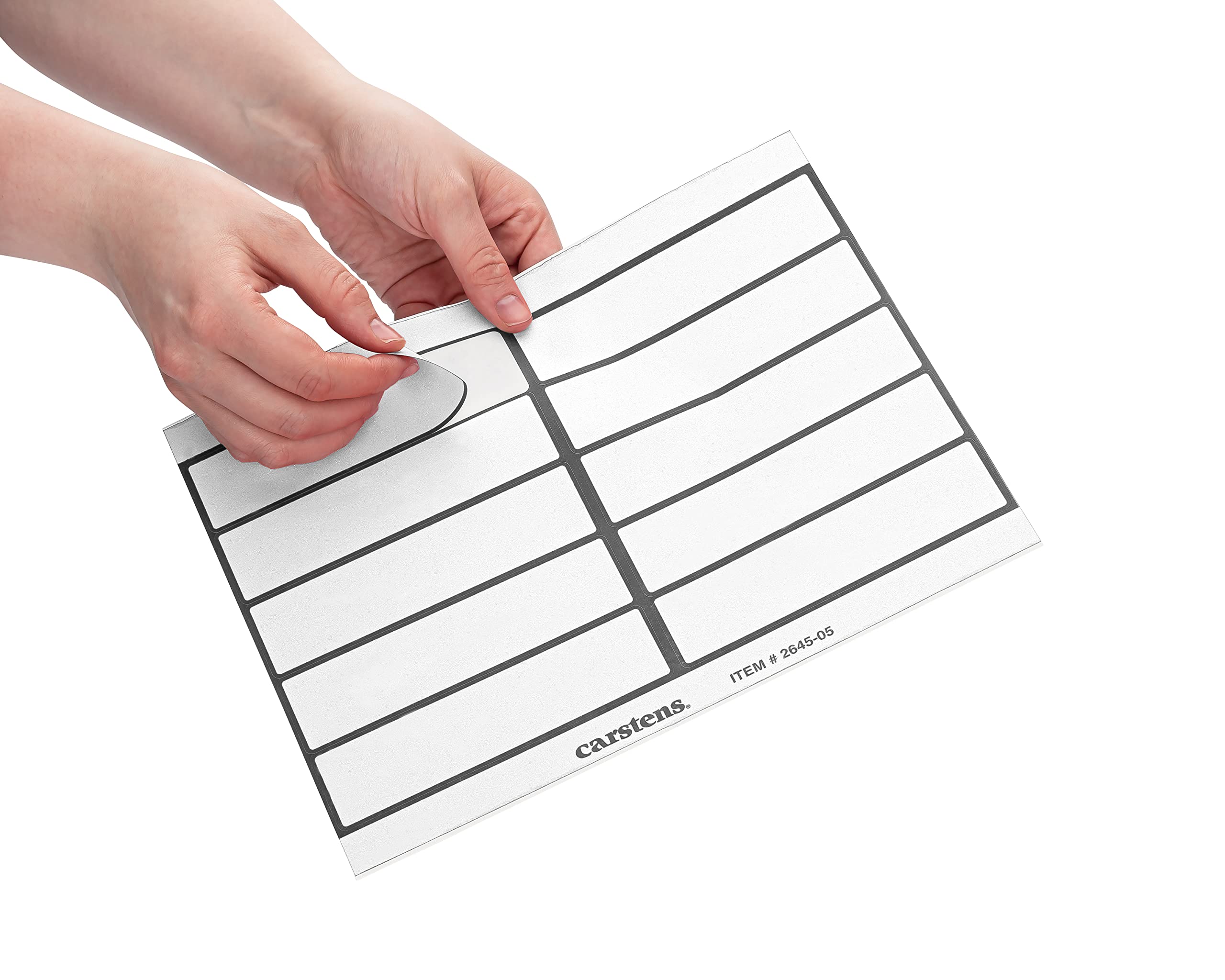 Carstens Adhesive Binder Spine Labels - 5 3/8