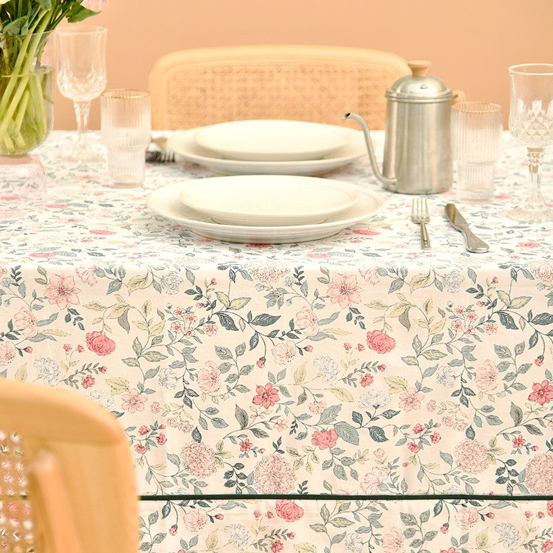 Rustic Farmhouse Tablecloth - Large Rectangle & Square Table Cover for Kitchen, Dining Room, Round Table | Perfect for Farmhouse Decor, Dinner Parties, and Holiday Gatherings