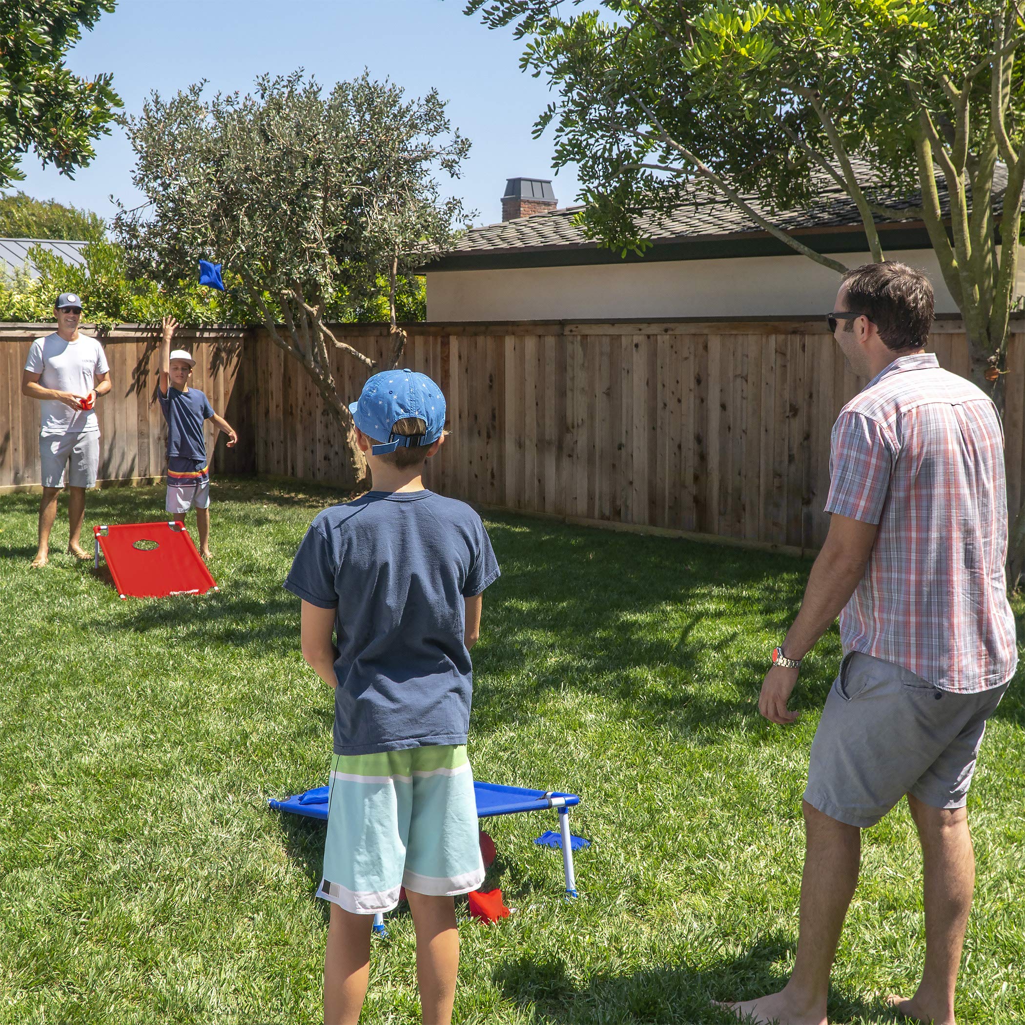 GoSports Portable 3 x 2 ft Cornhole Game Set - Premium Bean Bag Toss Game for Adults, Kids, Family & Outdoor Parties - Backyard, Tailgating, Beach & Camping Fun