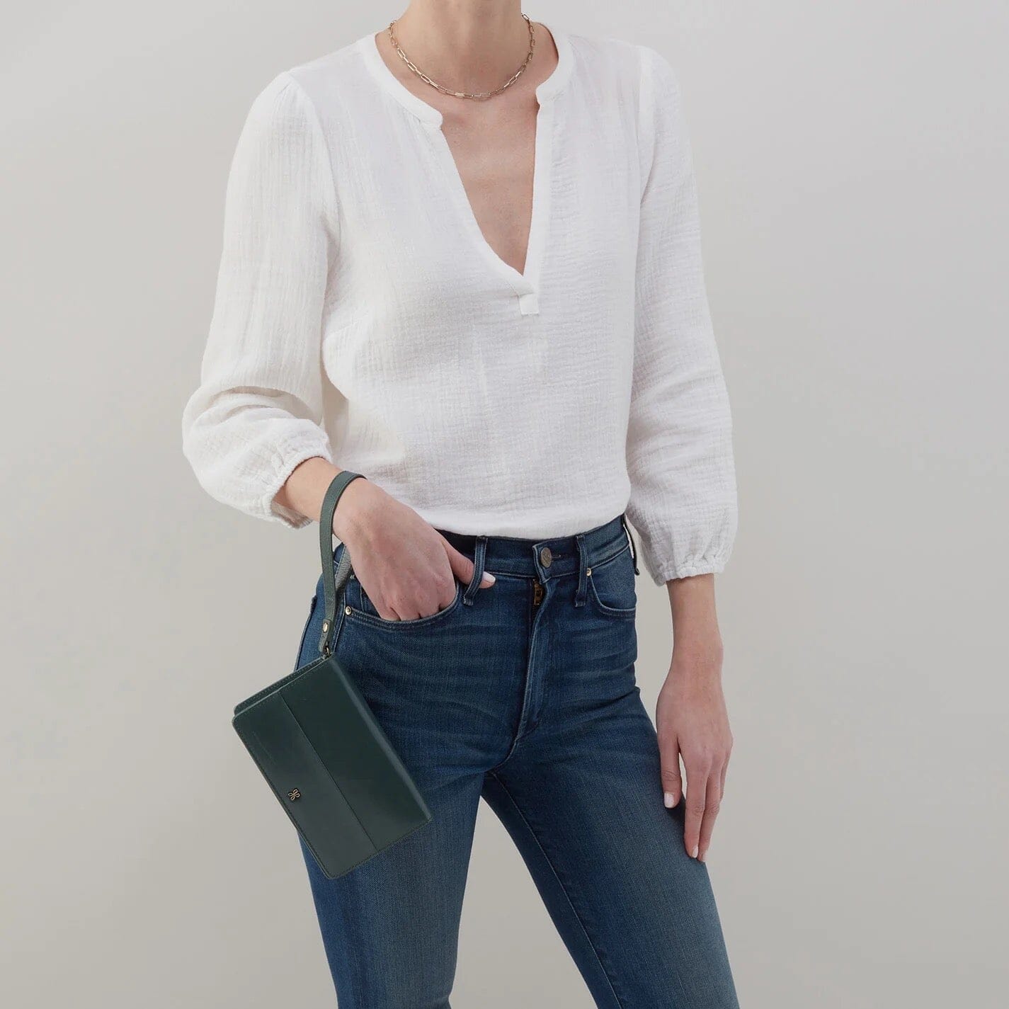 HOBO JILL Wristlet Crossbody Bag - Stylish Leather Wallet Purse for Women | Perfect for Everyday Use, Travel & Night Out