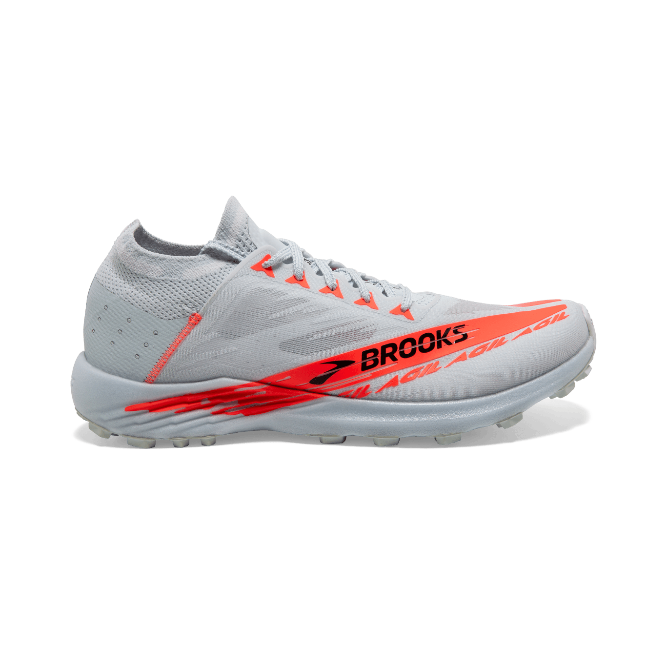 Brooks Catamount Agil Trail Running Shoes for Men - Lightweight & Durable Illusion Blue/Coral/Orange - Size 10.5 D Medium - Perfect for Hiking, Trail Running & Outdoor Adventures