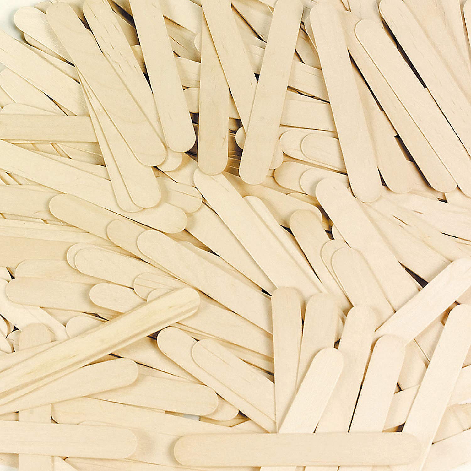 500 Large Natural Wood Craft Sticks for DIY Projects, Bulk Craft Supplies - Perfect for Ice Cream Sticks, Popsicle Crafts, and School Art Projects
