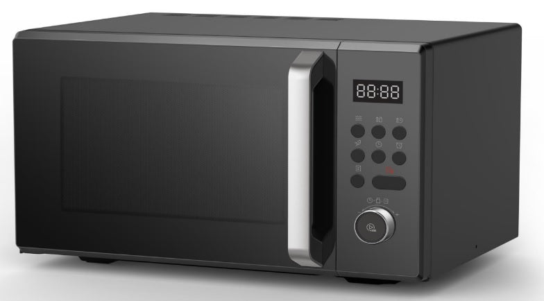 Sheffield 32L Black Stainless Steel Microwave Oven - PLA0932 | Countertop Microwave for Small Kitchens, Dorms & Offices