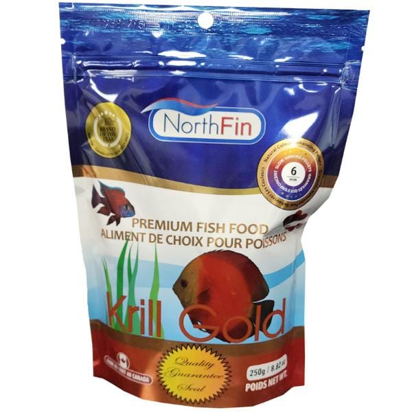 NorthFin Krill Gold Premium Fish Food - High Protein & Omega-3 Rich Tropical & Marine Fish Flakes - Perfect for Aquarium, Pond & Saltwater Fish Nutrition