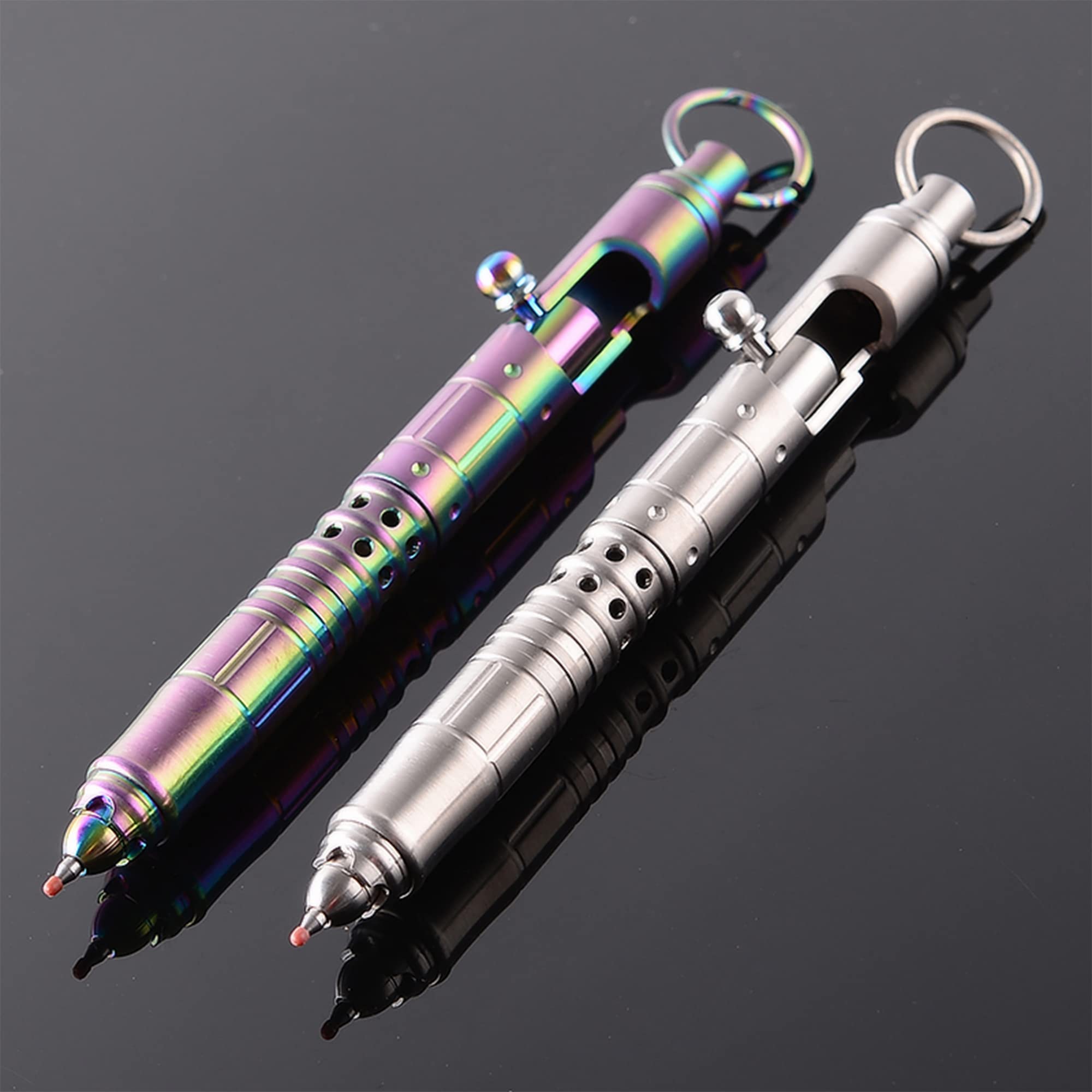 Titanium Alloy Bolt Action Tactical Pen - EDC Pocket Survival Gear, Self Defense Tool & Writing Pen (5.5 Inch) for Outdoor Adventures, Emergency Rescue & Everyday Carry