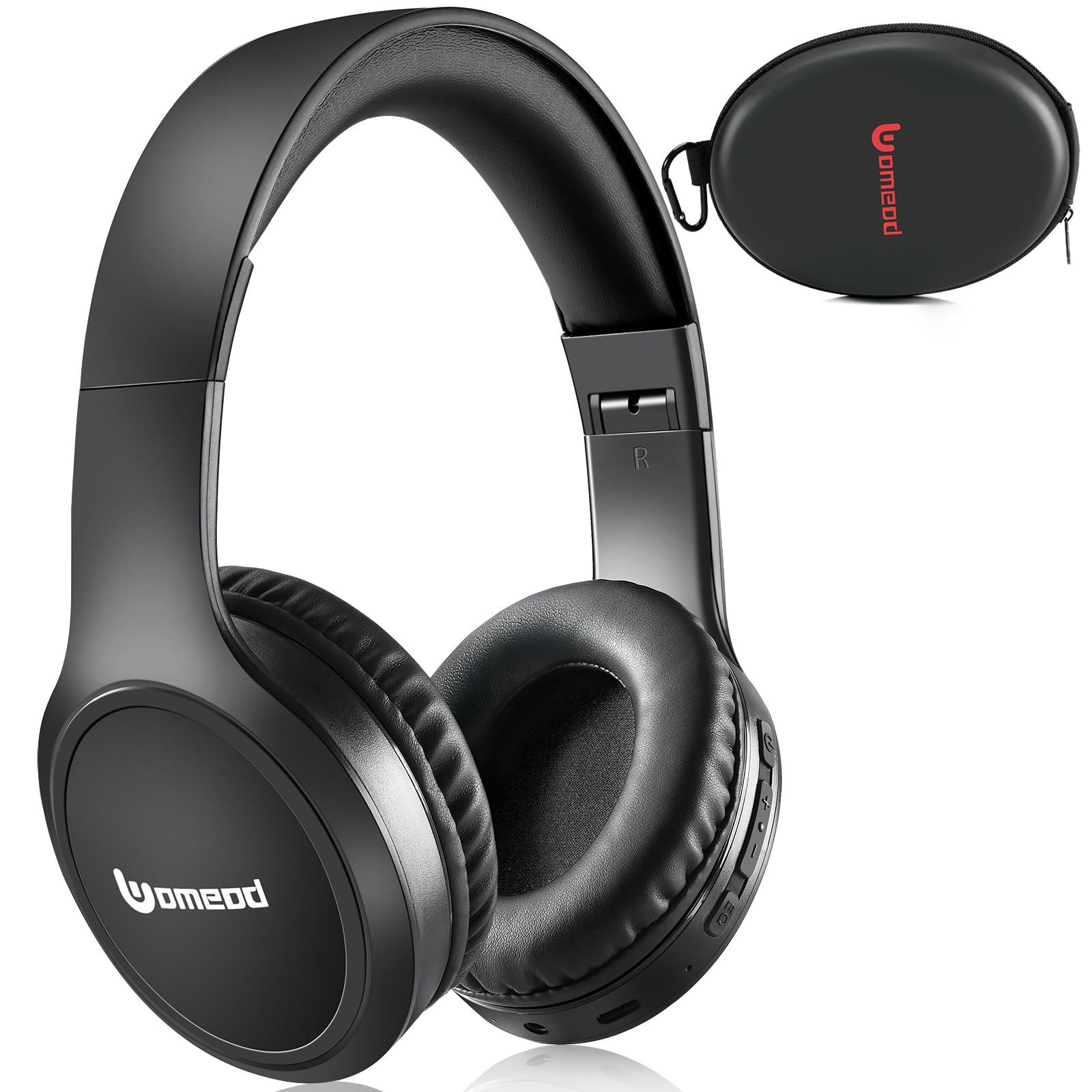Wireless Bluetooth Over Ear Headphones with 70H Playtime, 3 EQ Modes & Built-in Mic - HiFi Stereo Sound, Deep Bass, Foldable & Lightweight Design for Home, Office, Travel, Gaming & Phone Calls