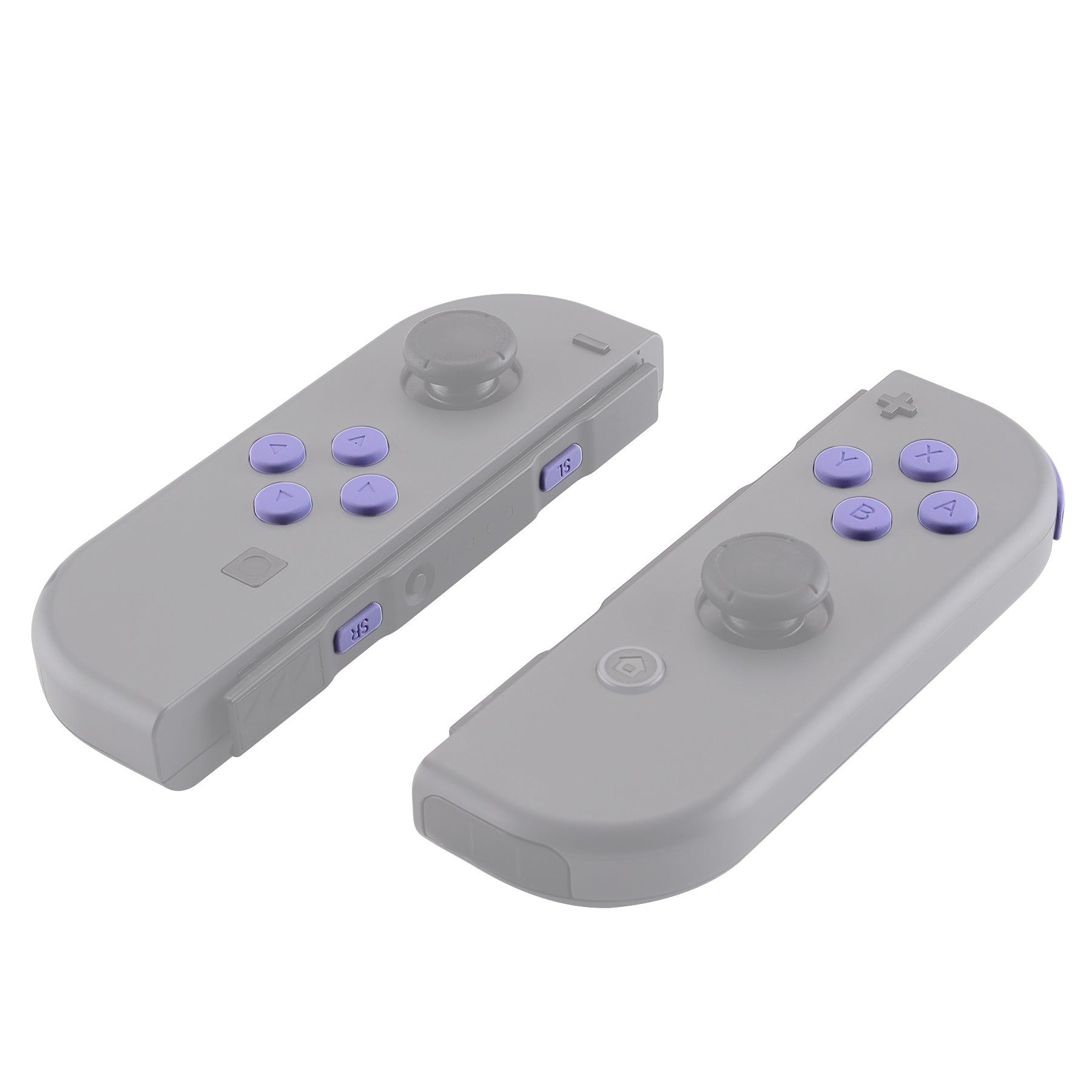 ExtremeRate Light Violet Replacement ABXY Buttons & Triggers Kit for Nintendo Switch JoyCon (OLED Included) - Full Set with Tools for DIY Repair & Customization - Perfect for Gaming, Home Use & Travel Accessories