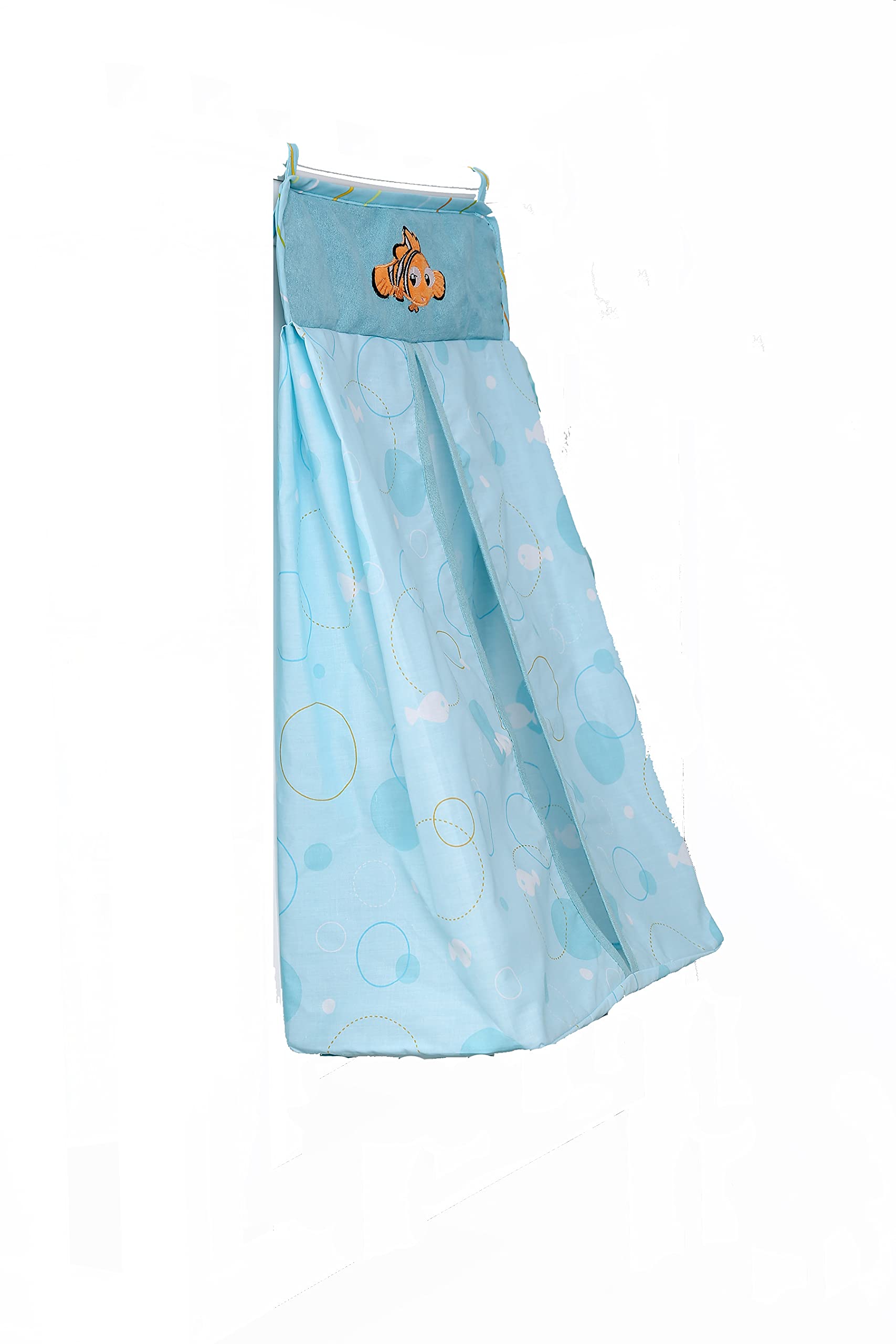 7-Piece Ocean Themed Baby Crib Bedding Set - Turtle & Clownfish Embroidery, Includes Quilt, Fitted Sheet, Skirt, Valance & 3 Wall Decor (Nursery, Baby Girl & Boy) | Perfect for Underwater-Themed Nursery Decor & Newborn Gifts