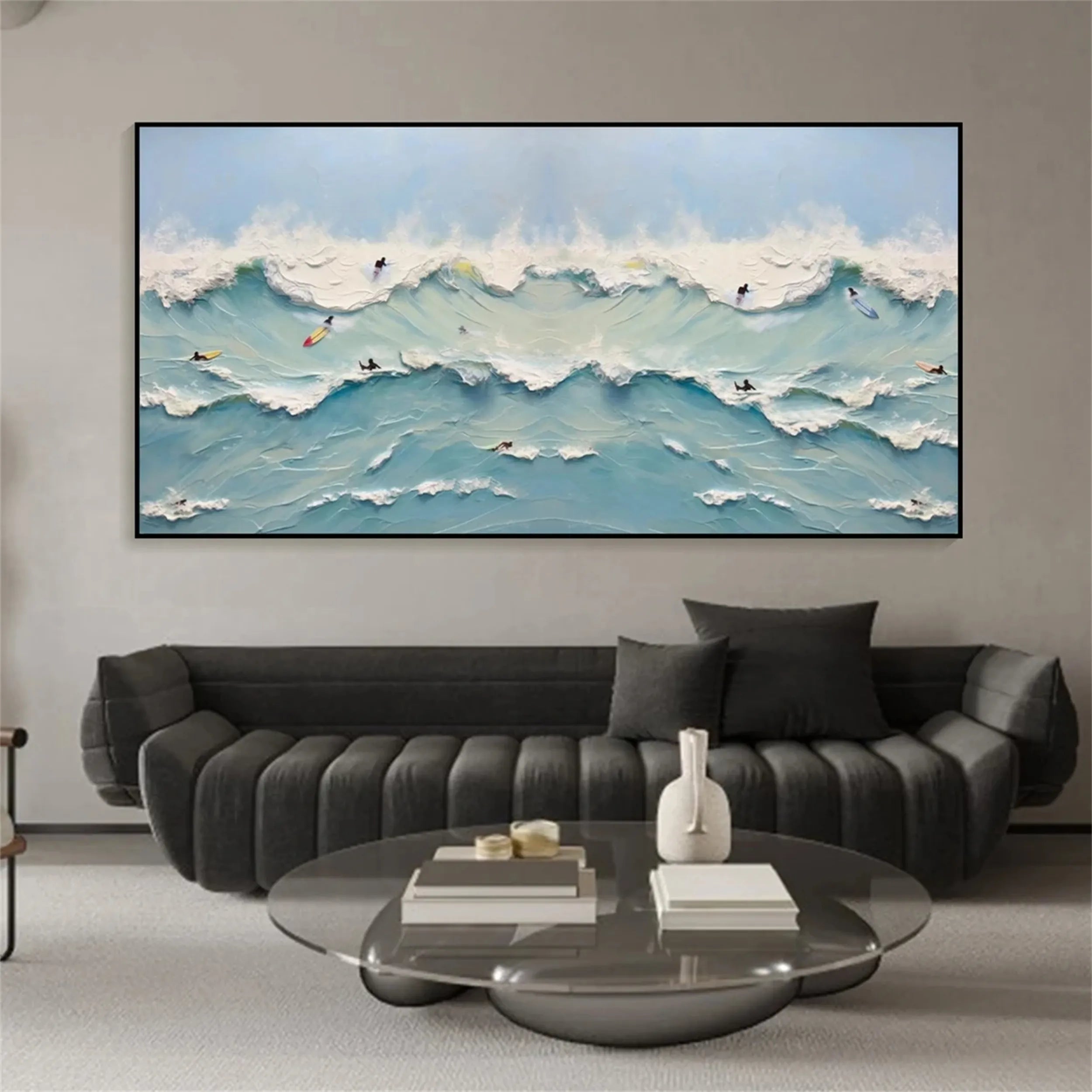 Ocean and Sky Painting #OS121 - Stunning Coastal Wall Art for Living Room, Bedroom & Office Decor