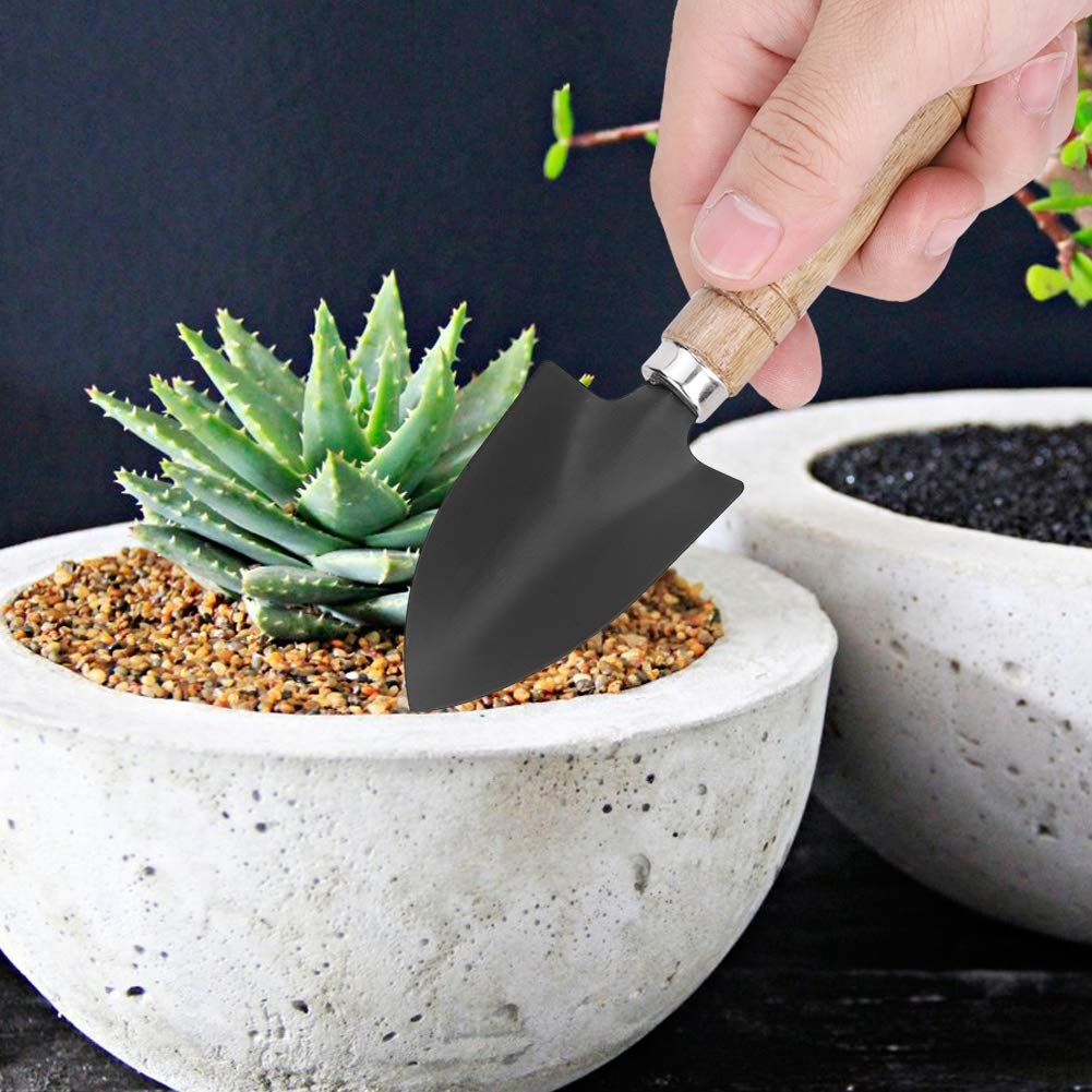 3pcs Mini Gardening Tools Set - Hand Shovel, Transplant Shovel & Cultivator Rake for Indoor/Outdoor Plants - Perfect for Flowers, Succulents & Small Space Gardening | Durable Stainless Steel Garden Tool Kit for Home Gardeners & Plant Lovers