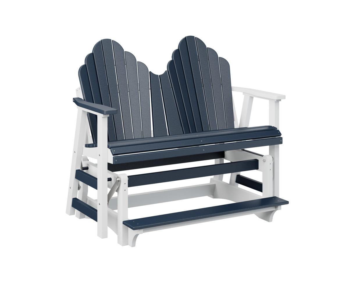 Berlin Gardens Cozi Back Double Counter Glider - Outdoor Patio Swing Bench with Canopy for Porch, Garden, and Backyard Relaxation